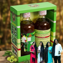 Ayurvedic Herbal Hair Oil 108 Herbs Set Of 2 Bottles 500 ml Each